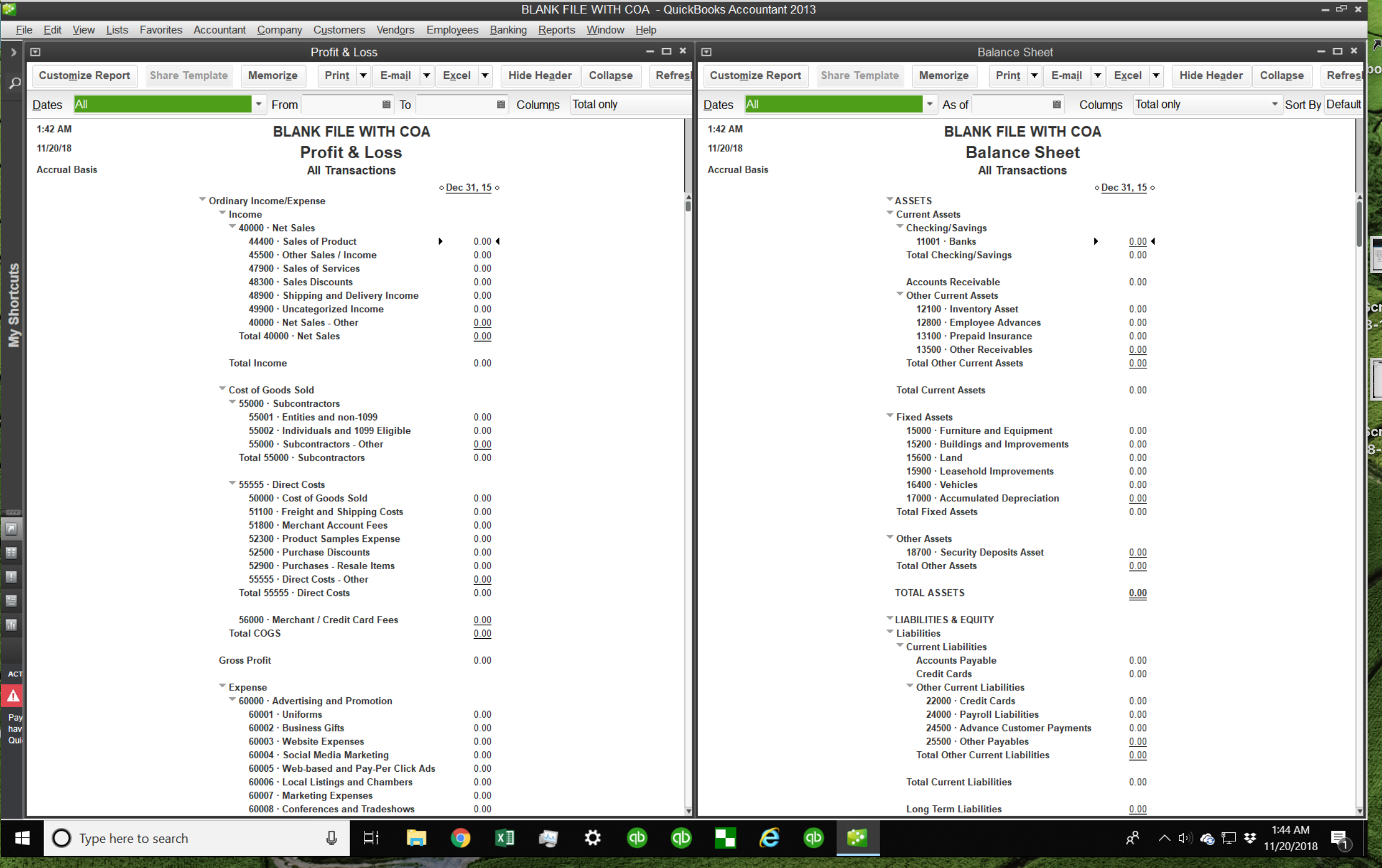 print chart of accounts quickbooks 2016 mac for excel